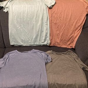 Mens all in motion running shirts, all Sz Medium